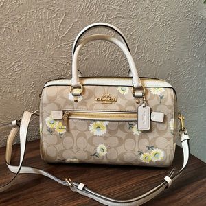 Coach Rowan Floral Printed Satchel